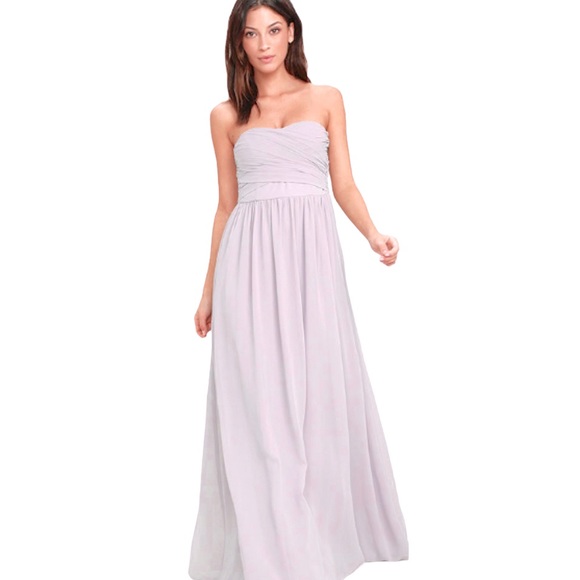 All Afloat Strapless Maxi by Lulu’s - Picture 2 of 8